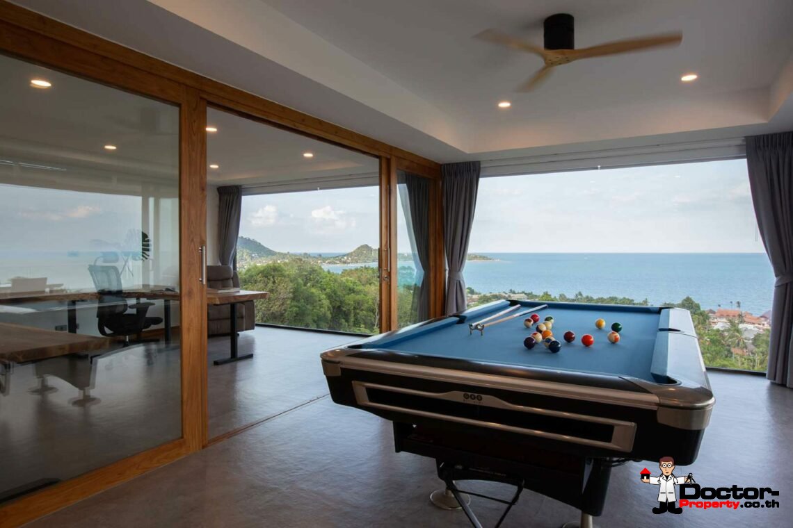 Modern 4 Bedroom Sea View Villa in Lamai, Koh Samui – For Sale