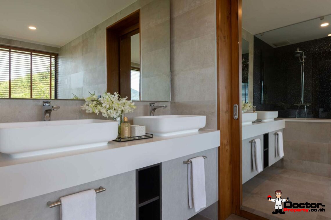 Modern 4 Bedroom Sea View Villa in Lamai, Koh Samui – For Sale