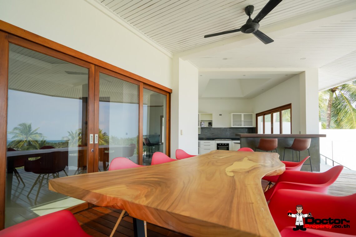 6 Bedroom Sea View Villa with Spacious Garden in Bang Rak, Koh Samui – For Sale