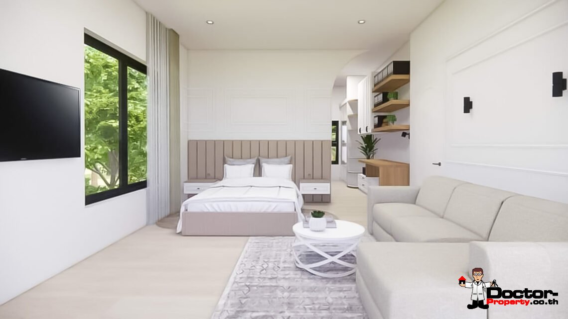 New Modern 3 Bedroom Private Pool Villa in Plai Laem, Koh Samui – For Sale