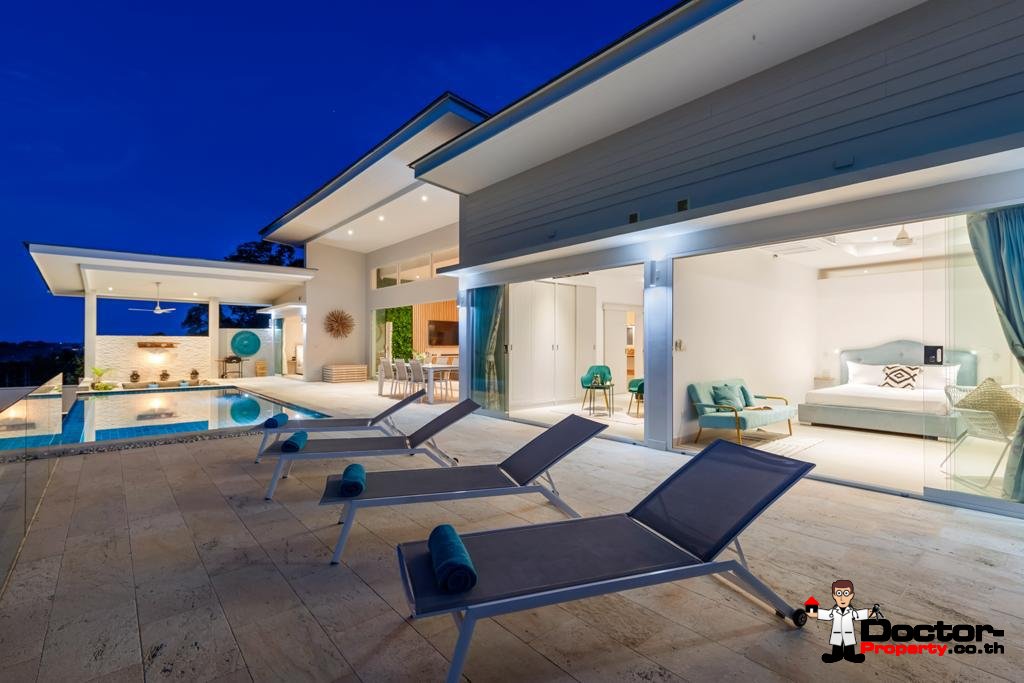 3 bedroom seaview pool villa in Boput, Koh Samui – For Sale