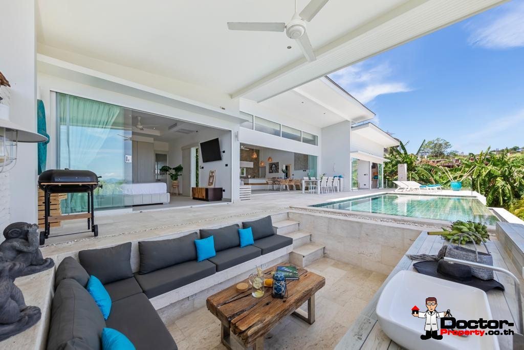 3 bedroom seaview pool villa in Boput, Koh Samui – For Sale