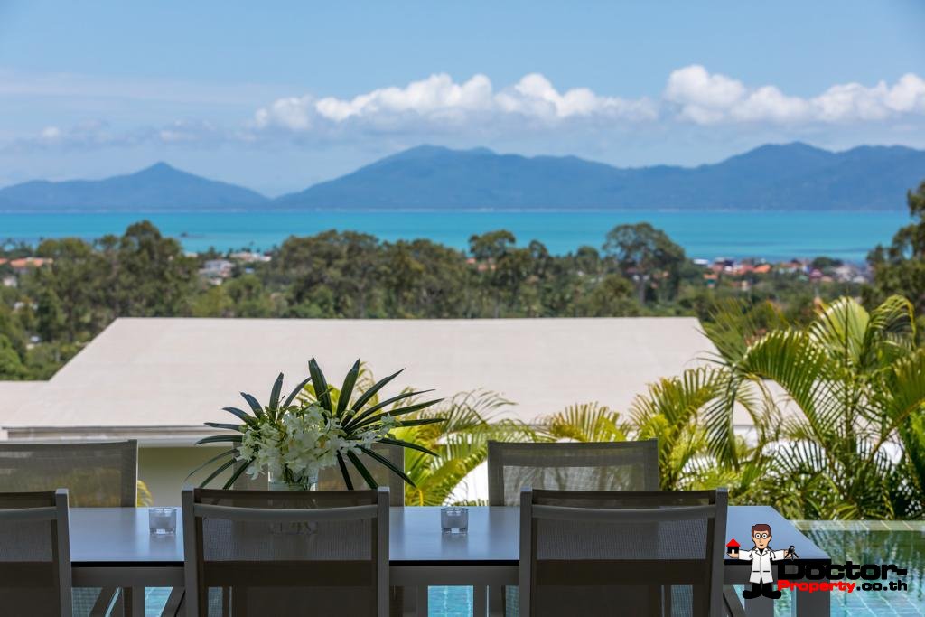 3 bedroom seaview pool villa in Boput, Koh Samui – For Sale