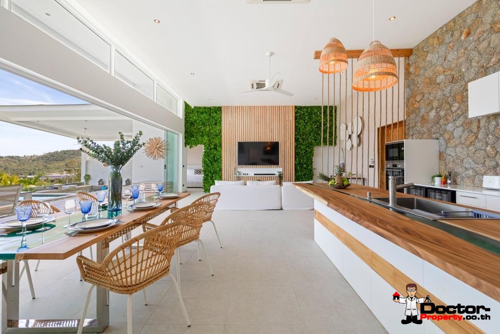 3 bedroom seaview pool villa in Boput, Koh Samui – For Sale