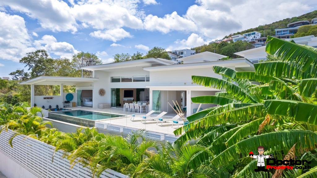 3 bedroom seaview pool villa in Boput, Koh Samui – For Sale