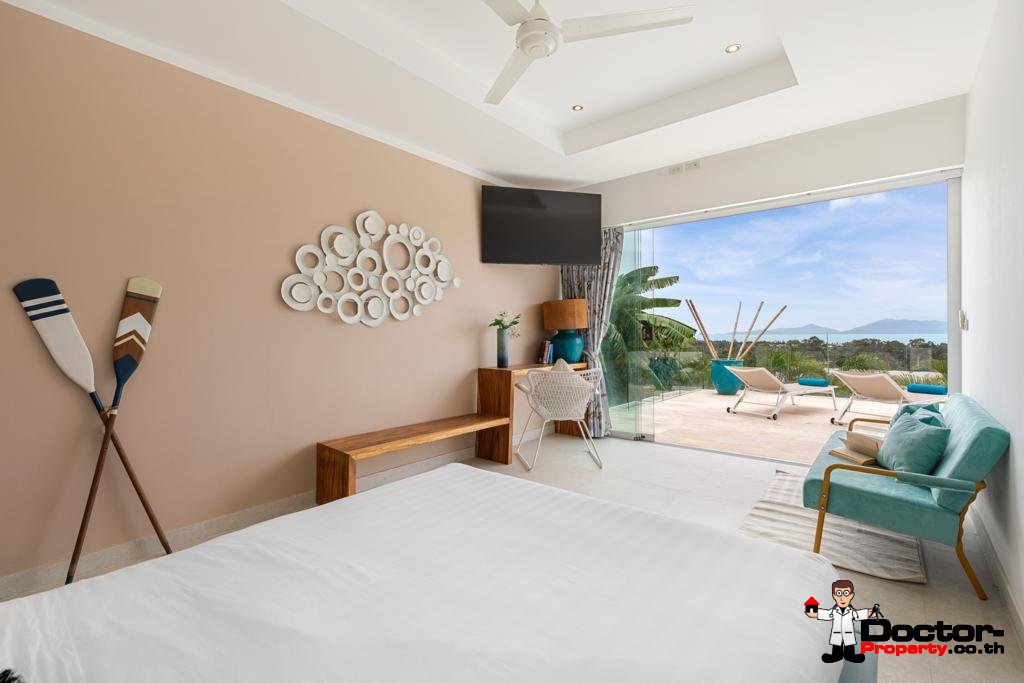 3 bedroom seaview pool villa in Boput, Koh Samui – For Sale