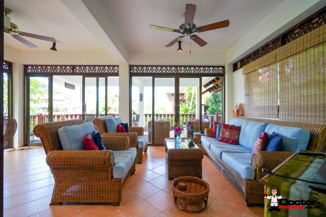 3 Bed Traditional Beachside House in Bang Por, Koh Samui – Lease For Sale