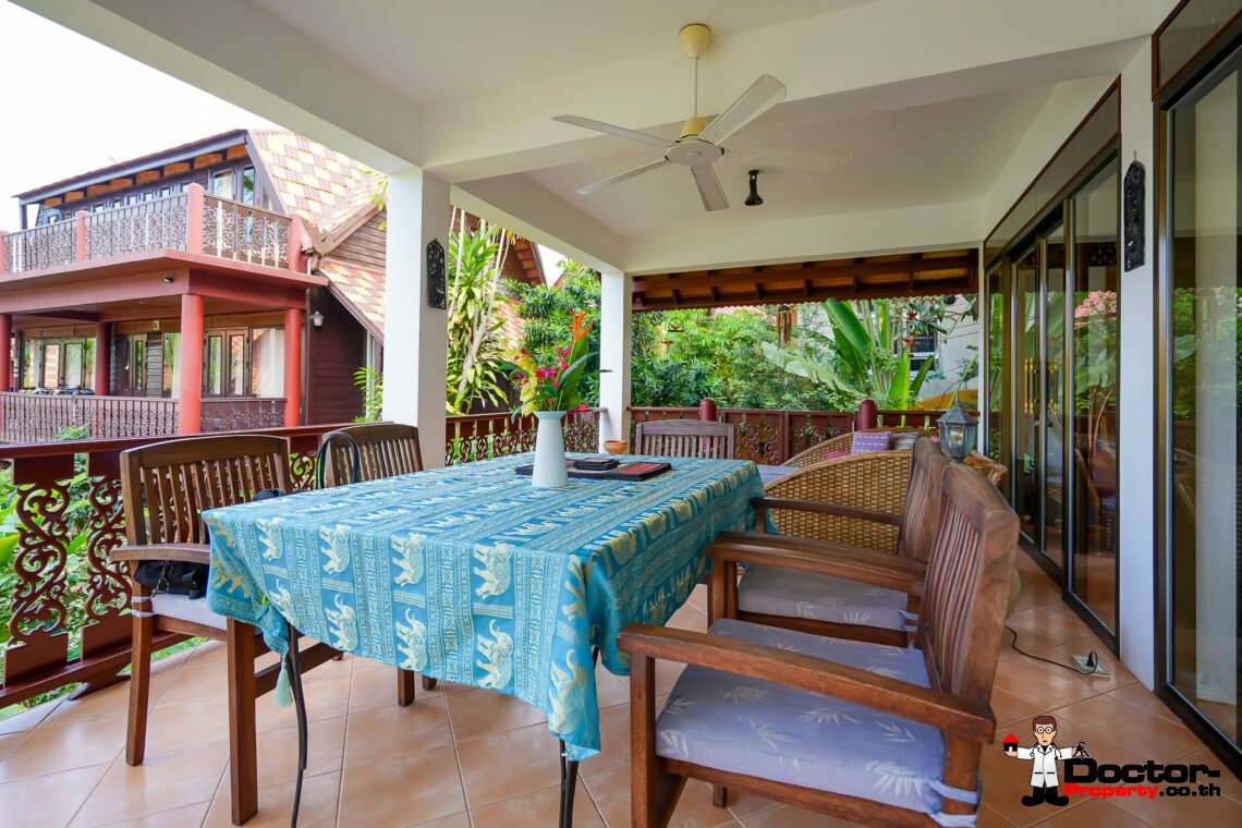 3 Bed Traditional Beachside House in Bang Por, Koh Samui – Lease For Sale
