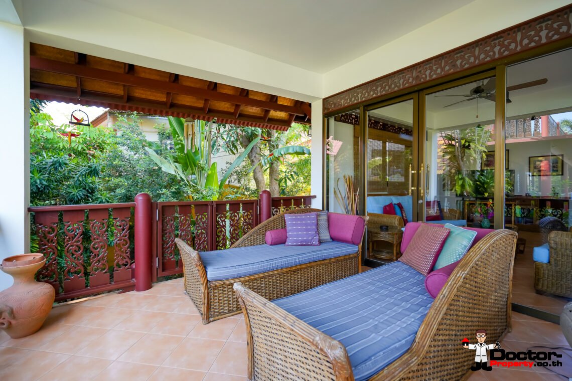 3 Bed Traditional Beachside House in Bang Por, Koh Samui – Lease For Sale
