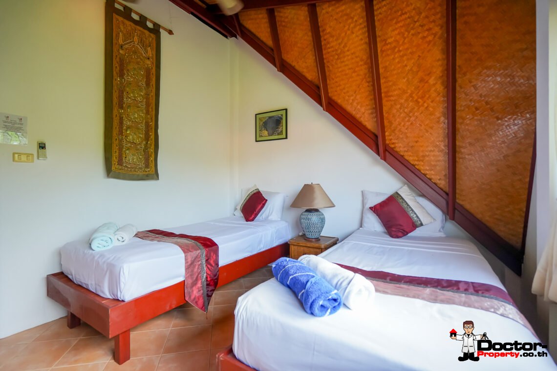 3 Bed Traditional Beachside House in Bang Por, Koh Samui – Lease For Sale