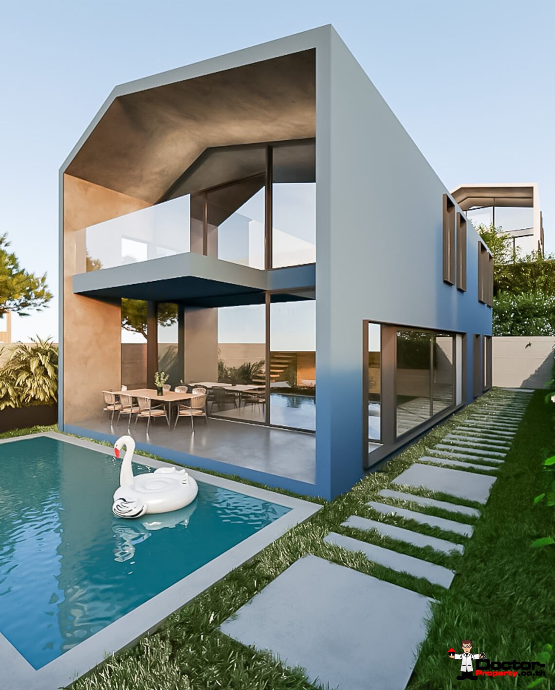 New Luxury Beachfront 5 Bedroom Villa in Lamai, Koh Samui – For Sale