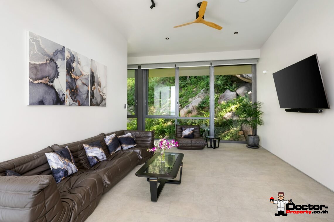 Modern Luxury Villa with Exhilarating Panorama in Na Mueang, Koh Samui – For Sale