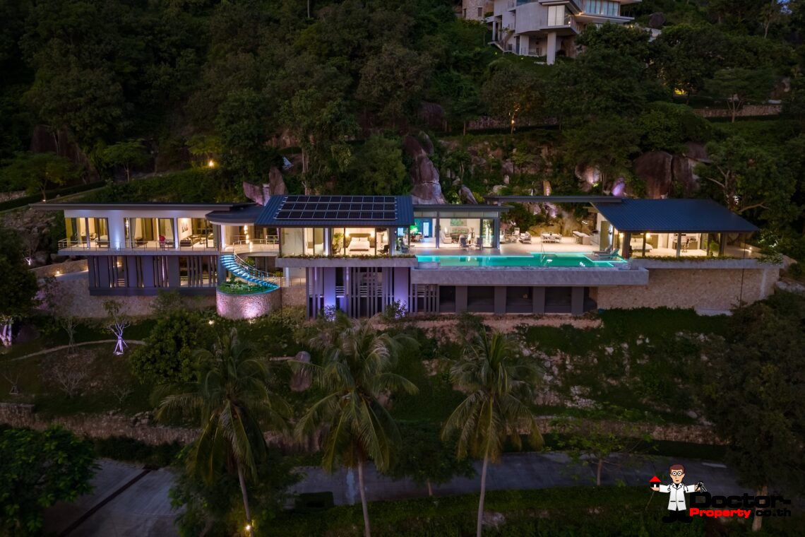 Modern Luxury Villa with Exhilarating Panorama in Na Mueang, Koh Samui – For Sale