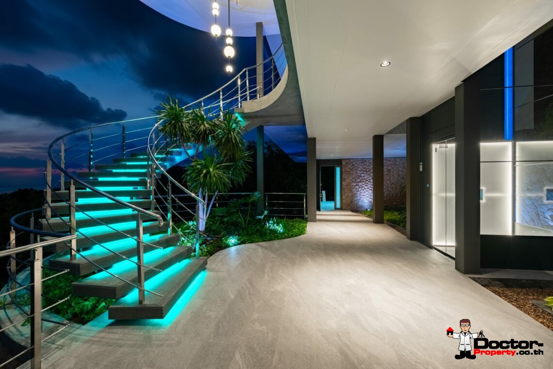 Modern Luxury Villa with Exhilarating Panorama in Na Mueang, Koh Samui – For Sale