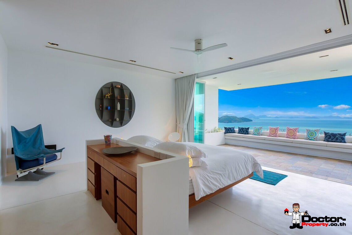 Modern Luxury Villa with Panoramic View in Na Mueang, Koh Samui – For Sale