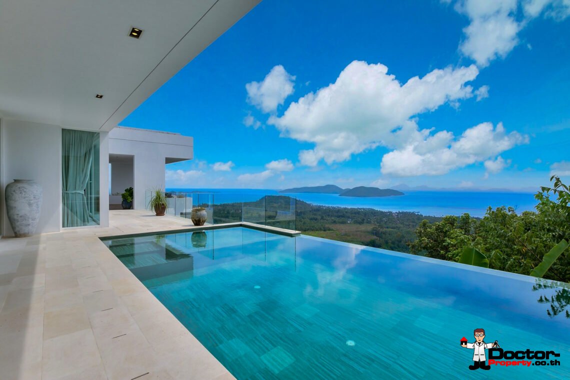 Modern Luxury Villa with Panoramic View in Na Mueang, Koh Samui – For Sale