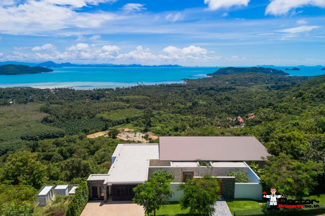 Modern Luxury Villa with Panoramic View in Na Mueang, Koh Samui – For Sale