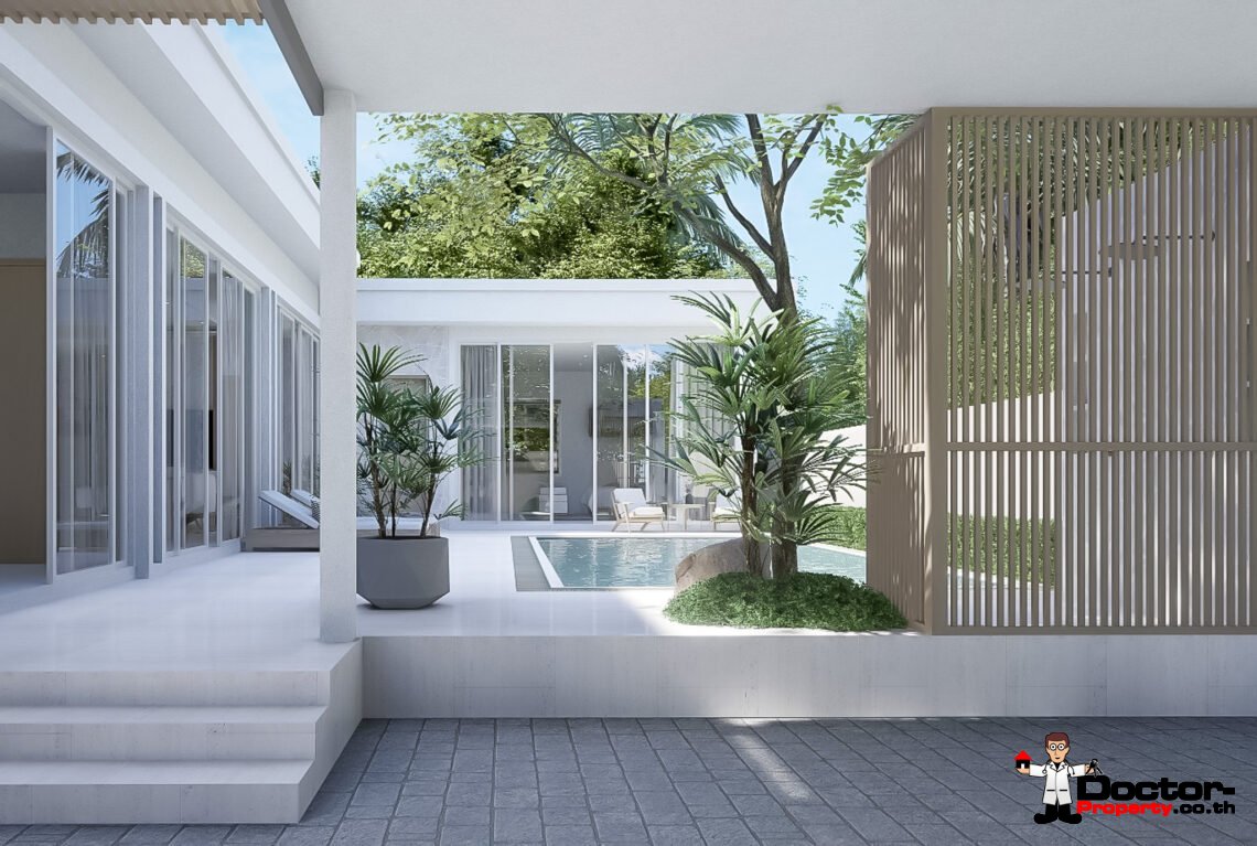 New Modern 3 Bedroom Private Pool Villa in Lamai, Koh Samui – For Sale