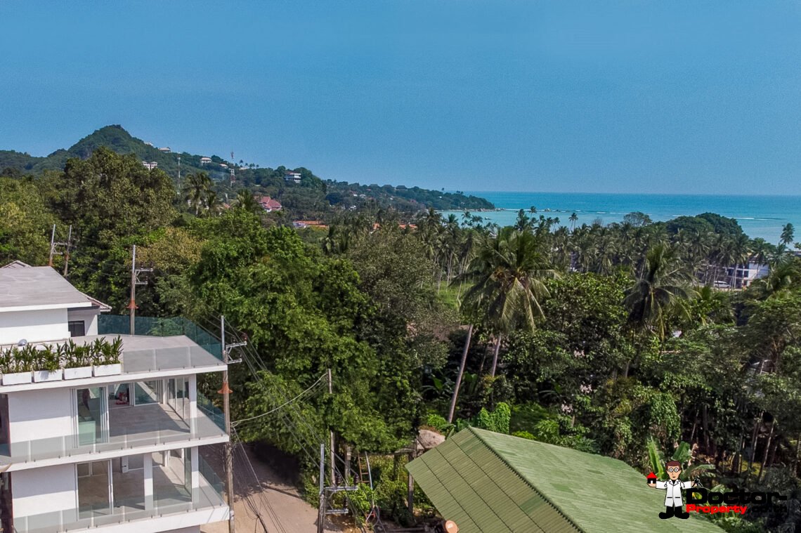 New Modern 4 Bedroom Sea View Villa in Lamai, Koh Samui – For Sale