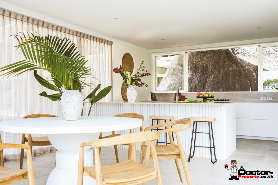 New Modern 4 Bedroom Sea View Villa in Lamai, Koh Samui – For Sale
