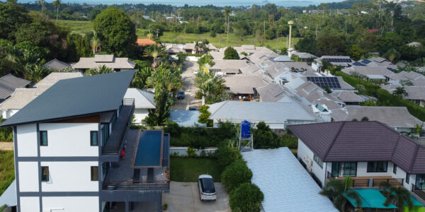 Modern 5 Bedroom with Partial Sea View and Mountain View in Bophut, Koh Samui – For Sale