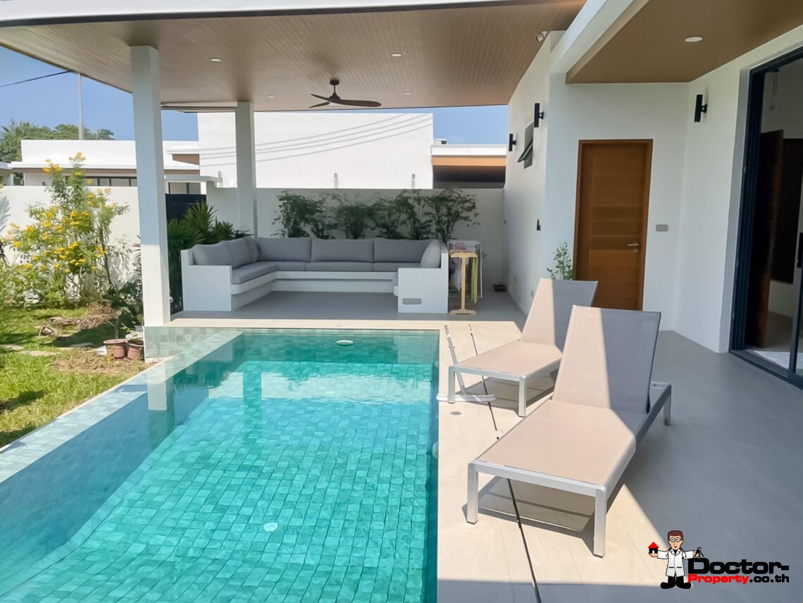 New 2 Bedroom Private Pool Villa in Bophut, Koh Samui – For Sale