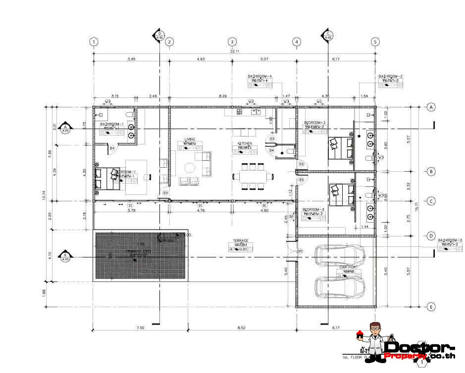 New 3 Bedrooms Pool Villa Bo Phut, Koh Samui – For sale