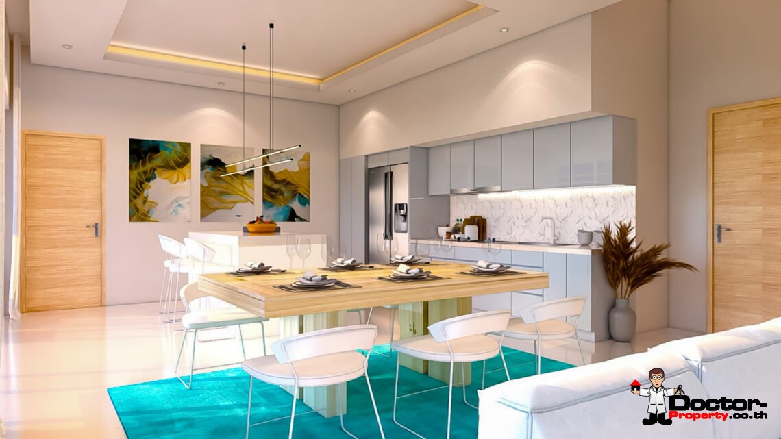 New Modern 3 Bedroom Private Pool Villa in Plai Laem, Koh Samui – For Sale