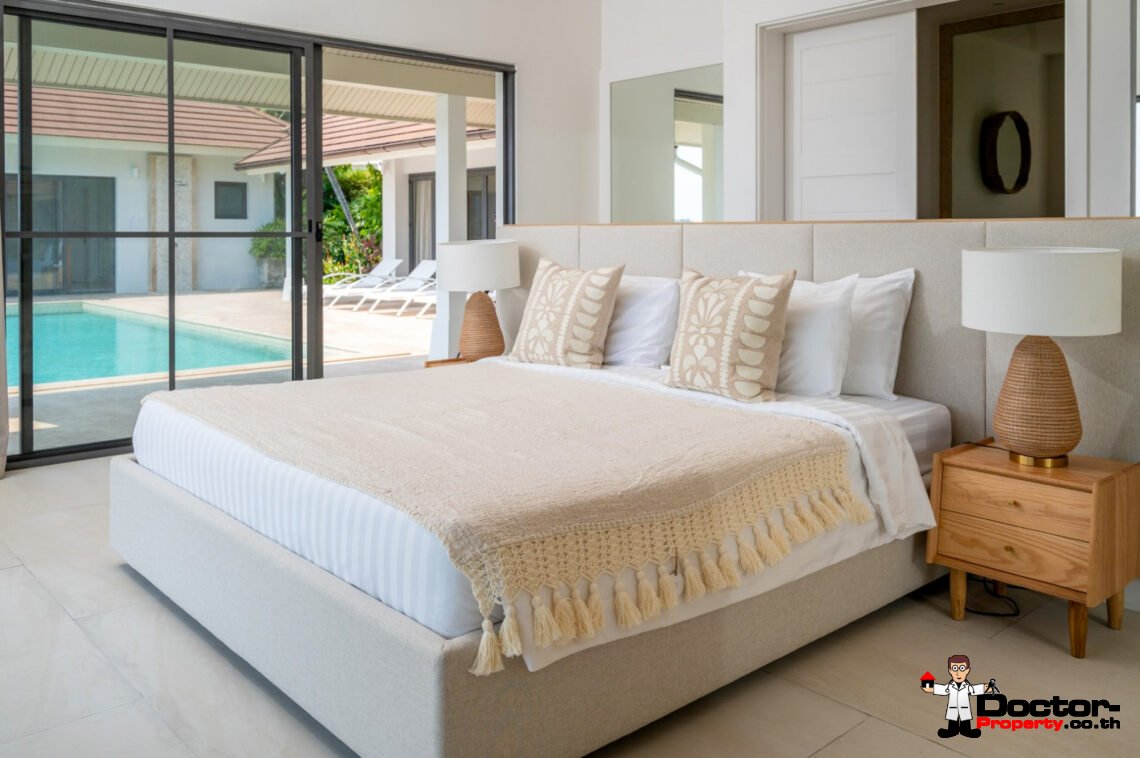 4 Bedroom Private Pool Villa with Sea View in Choeng Mon, Koh Samui – For Sale
