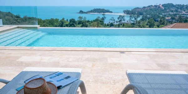 4 Bedroom Private Pool Villa with Sea View in Choeng Mon, Koh Samui – For Sale