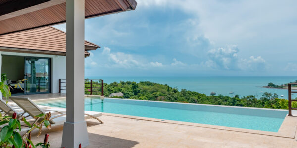4 Bedroom Private Pool Villa with Sea View in Choeng Mon, Koh Samui – For Sale