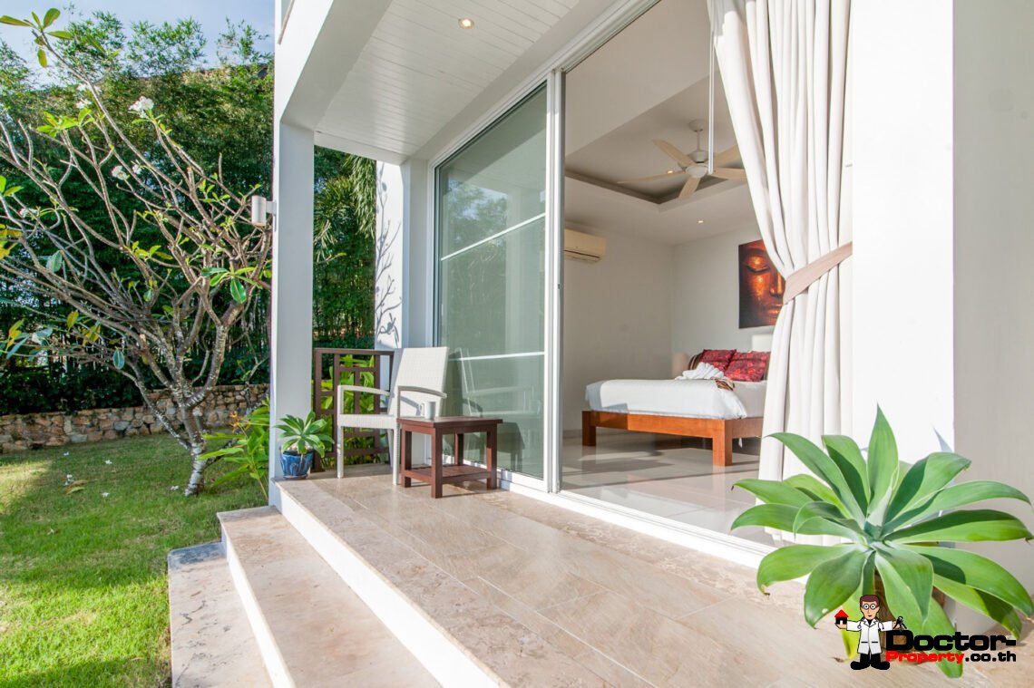 3 Bedroom Private Pool Villa with Sea View in Choeng Mon, Koh Samui – For Sale