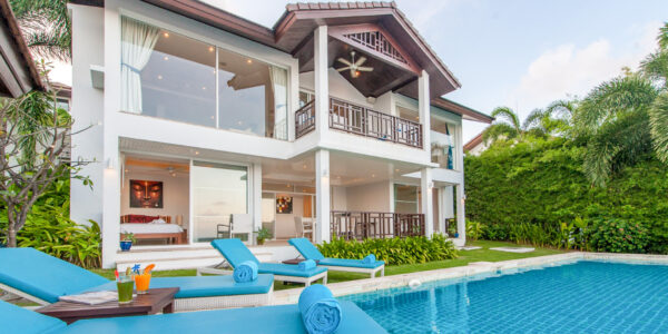 3 Bedroom Private Pool Villa with Sea View in Choeng Mon, Koh Samui – For Sale