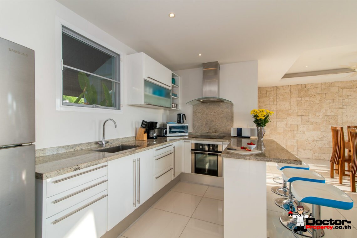 3 Bedroom Private Pool Villa with Sea View in Choeng Mon, Koh Samui – For Sale