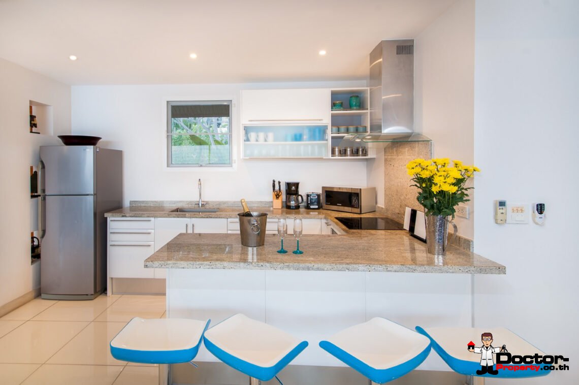 3 Bedroom Private Pool Villa with Sea View in Choeng Mon, Koh Samui – For Sale