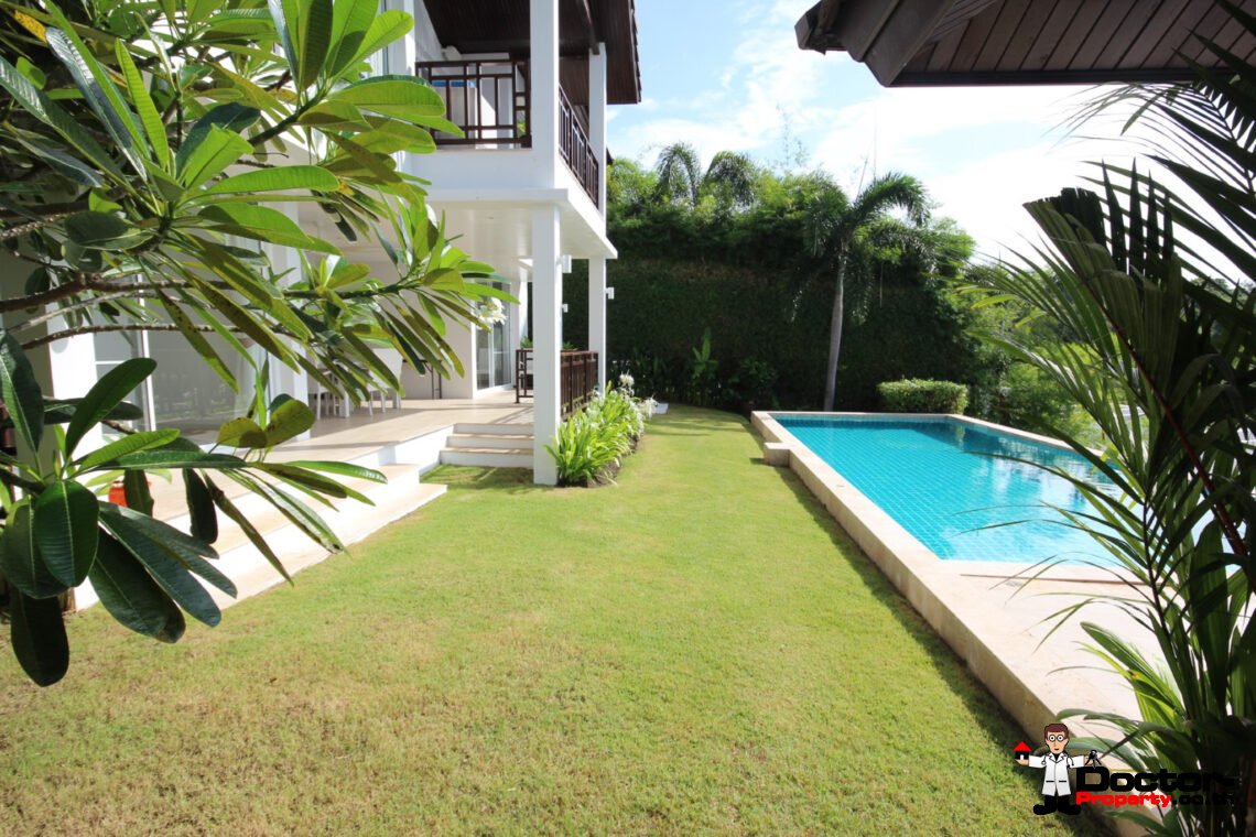3 Bedroom Private Pool Villa with Sea View in Choeng Mon, Koh Samui – For Sale