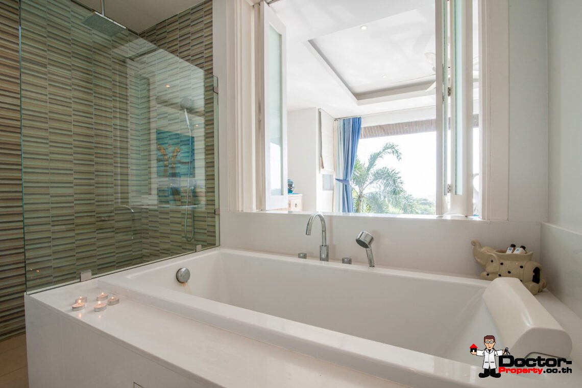 3 Bedroom Private Pool Villa with Sea View in Choeng Mon, Koh Samui – For Sale