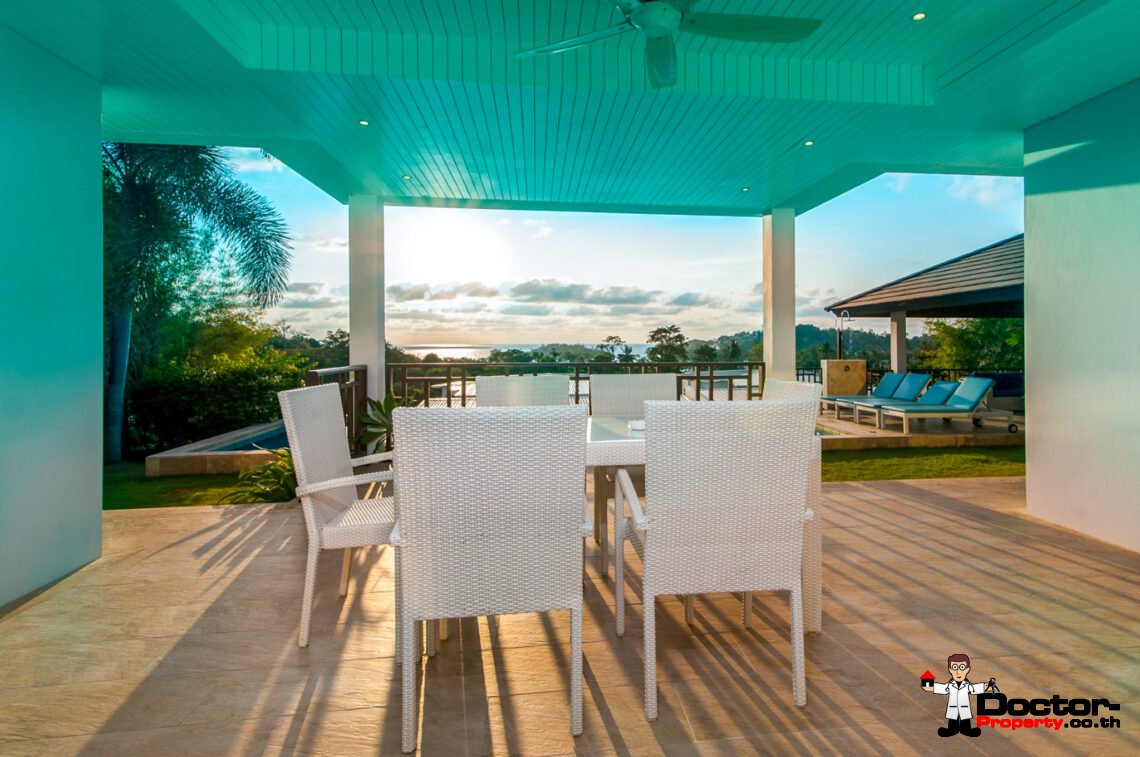 3 Bedroom Private Pool Villa with Sea View in Choeng Mon, Koh Samui – For Sale