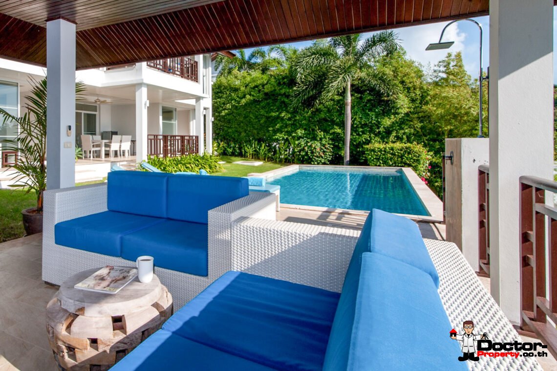 3 Bedroom Private Pool Villa with Sea View in Choeng Mon, Koh Samui – For Sale