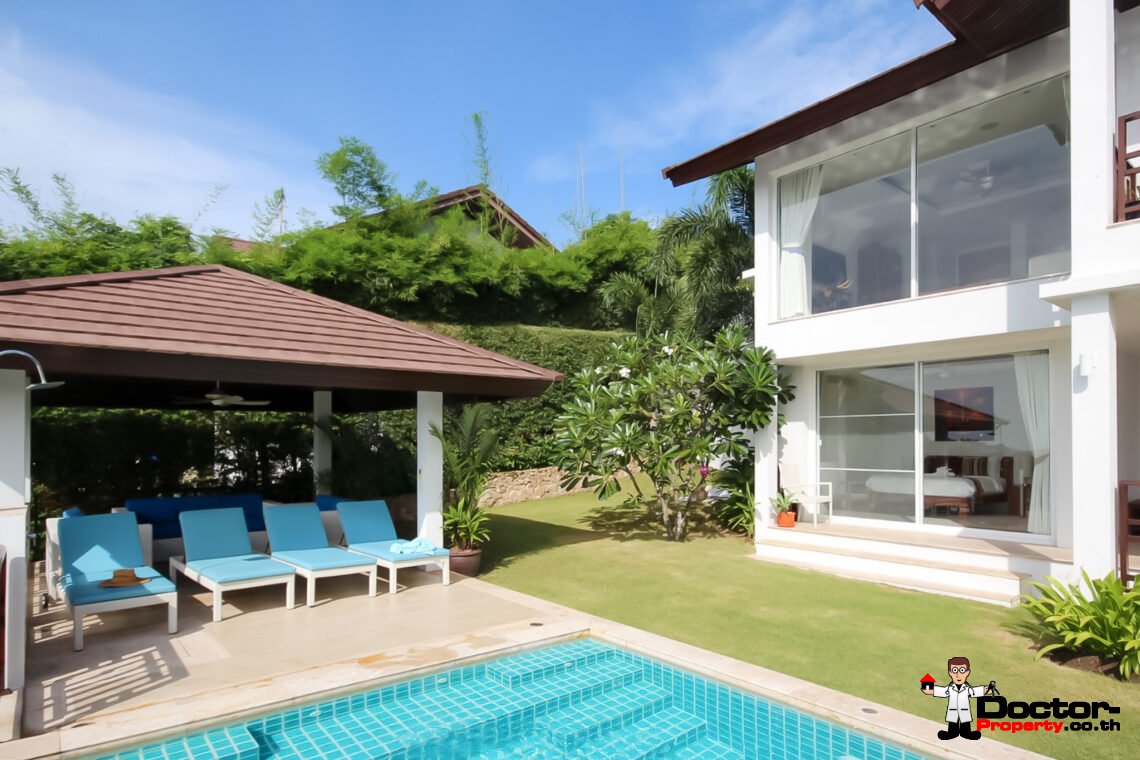 3 Bedroom Private Pool Villa with Sea View in Choeng Mon, Koh Samui – For Sale