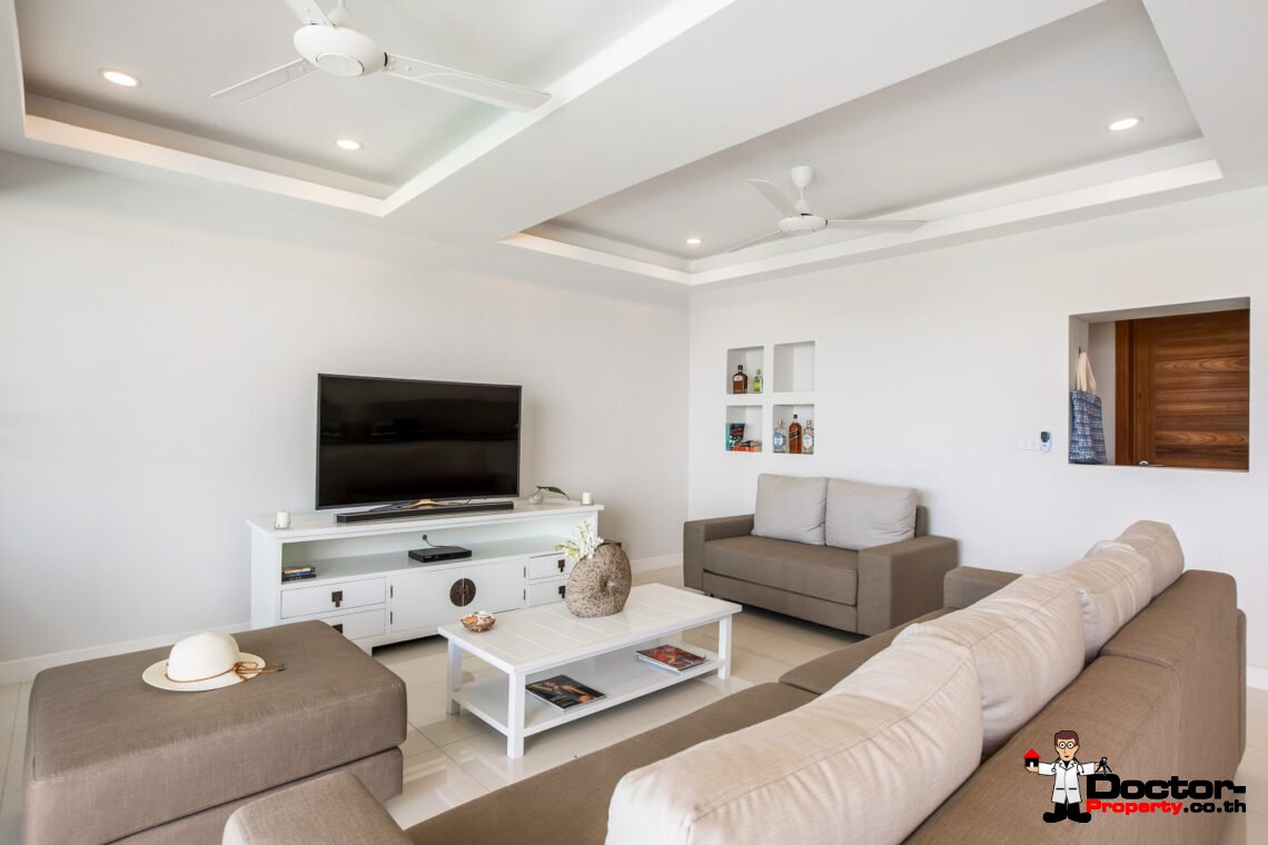 3 Bedroom Semi-Detached Pool Villa with Sea View  in Choeng Mon, Koh Samui – For Sale