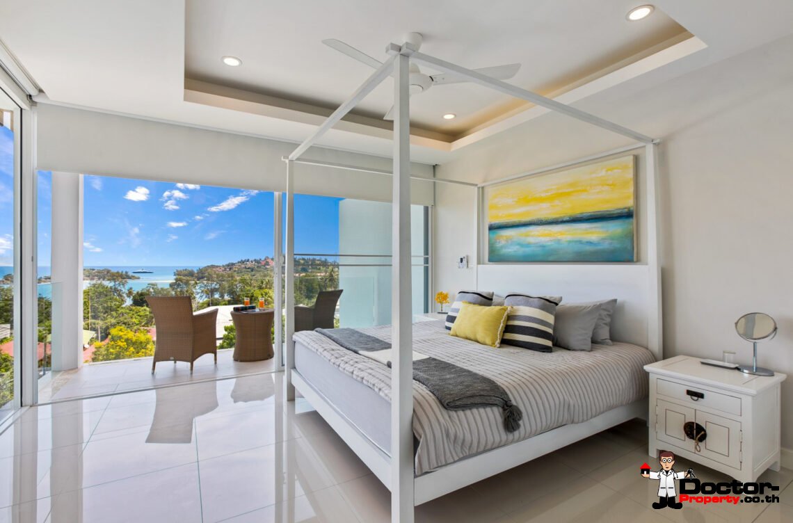 3 Bedroom Semi-Detached Pool Villa with Sea View  in Choeng Mon, Koh Samui – For Sale