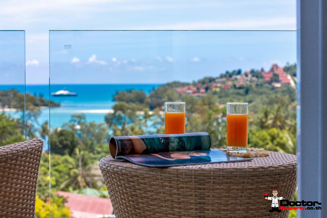3 Bedroom Semi-Detached Pool Villa with Sea View  in Choeng Mon, Koh Samui – For Sale