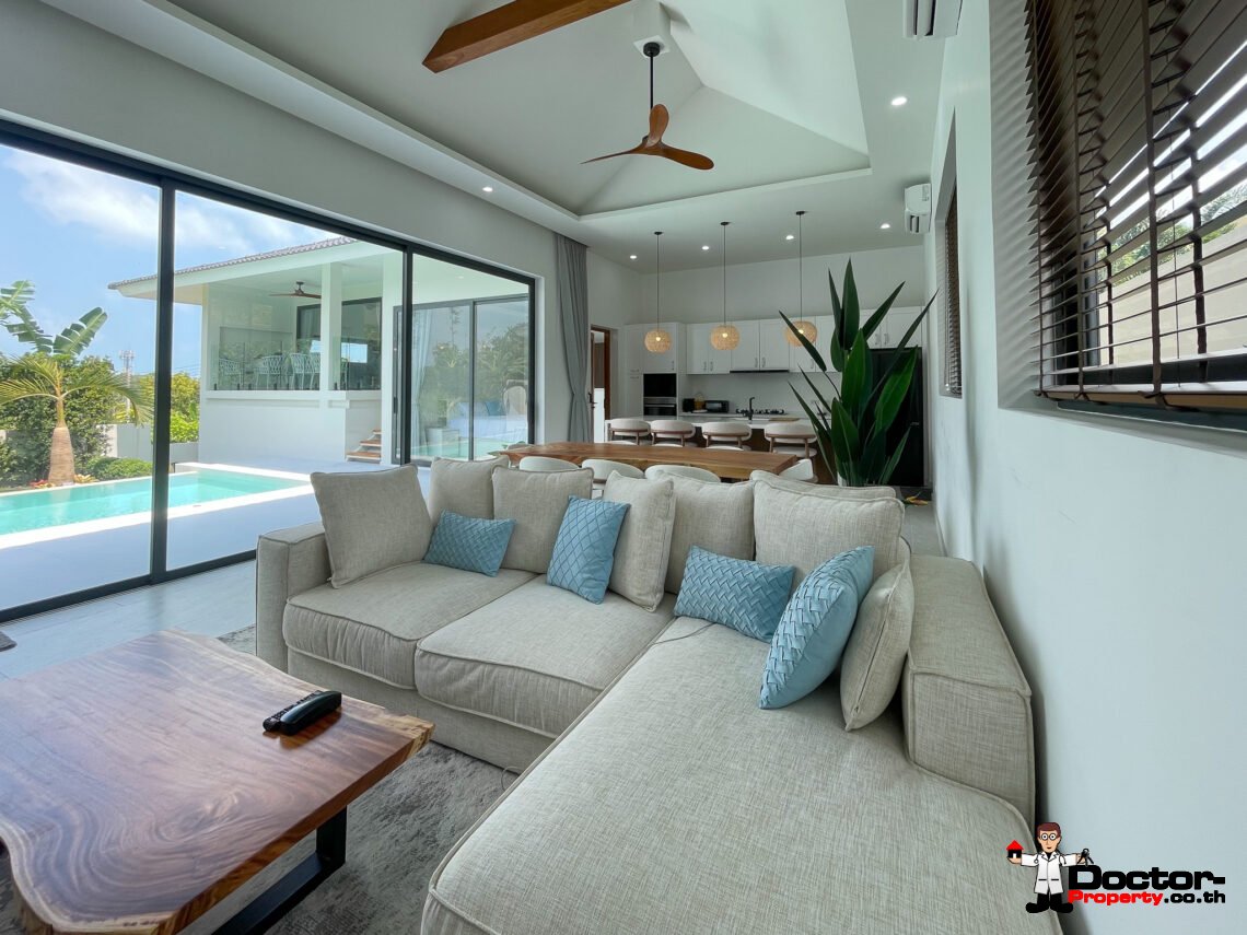 New 3 Bedroom Private Pool Villa in Plai Laem, Koh Samui – For Sale