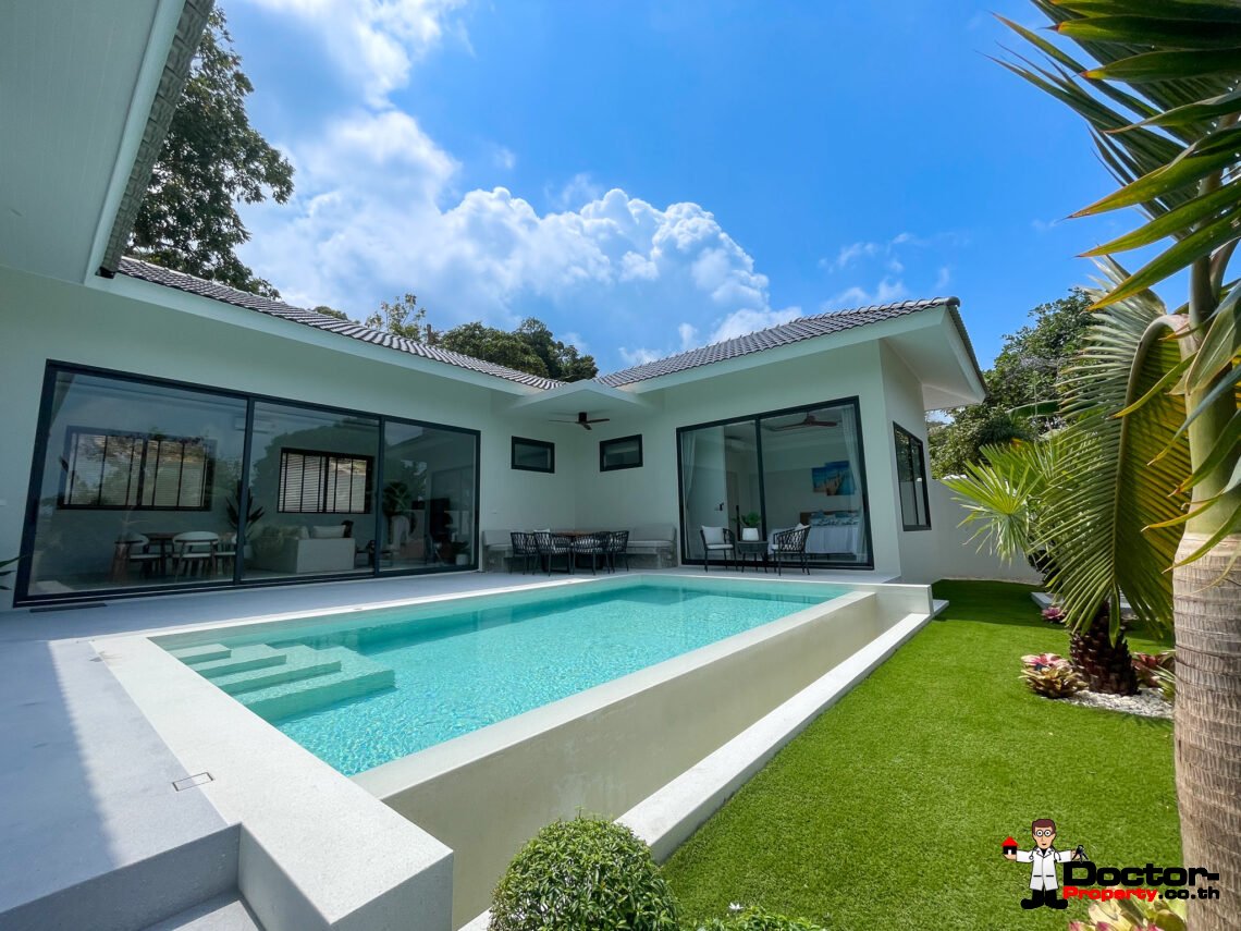 New 3 Bedroom Private Pool Villa in Plai Laem, Koh Samui – For Sale
