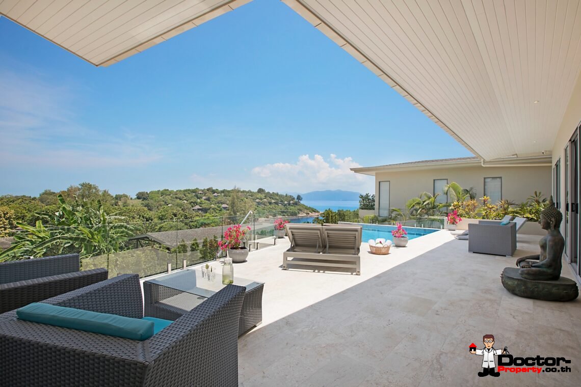 Private Luxury 4 Bedroom with Stunning Sea View in Plai Laem, Koh Samui – For Sale