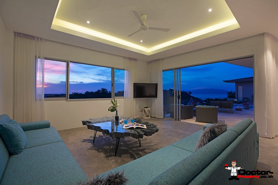 Private Luxury 4 Bedroom with Stunning Sea View in Plai Laem, Koh Samui – For Sale