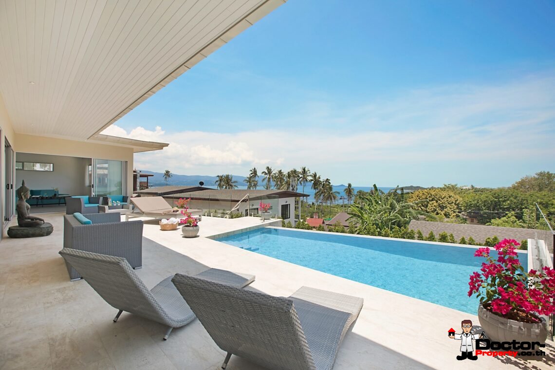 Private Luxury 4 Bedroom with Stunning Sea View in Plai Laem, Koh Samui – For Sale