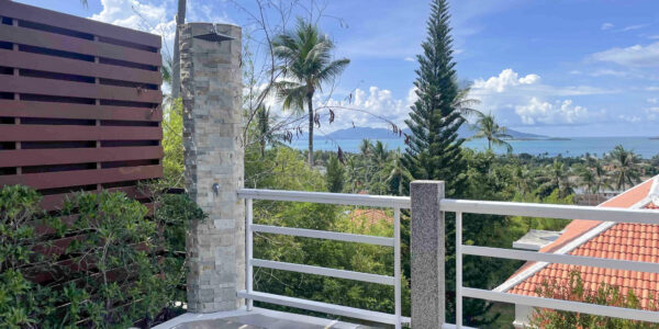 4 Bedroom Pool Villa with Sea View in Bang Rak, Koh Samui – For Sale