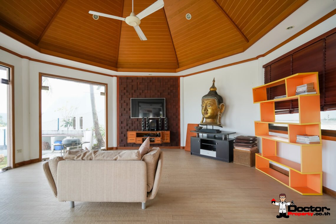 5 Bedroom Private Pool Villa with Sea View in Bang Rak, Koh Samui – For Sale